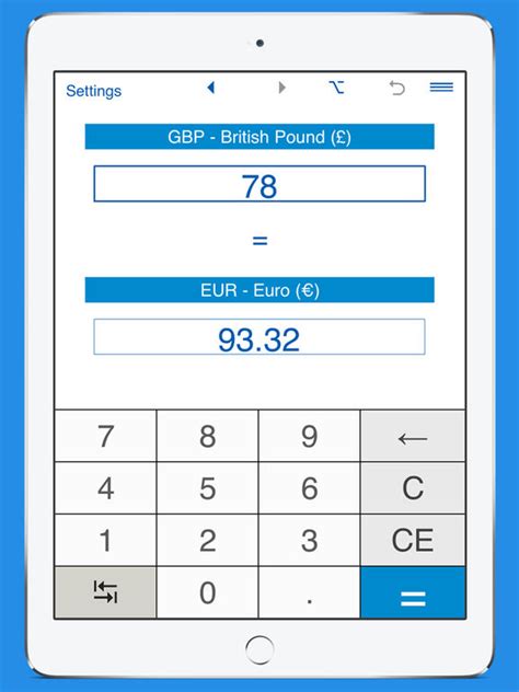 currency converter calculator pound to euro